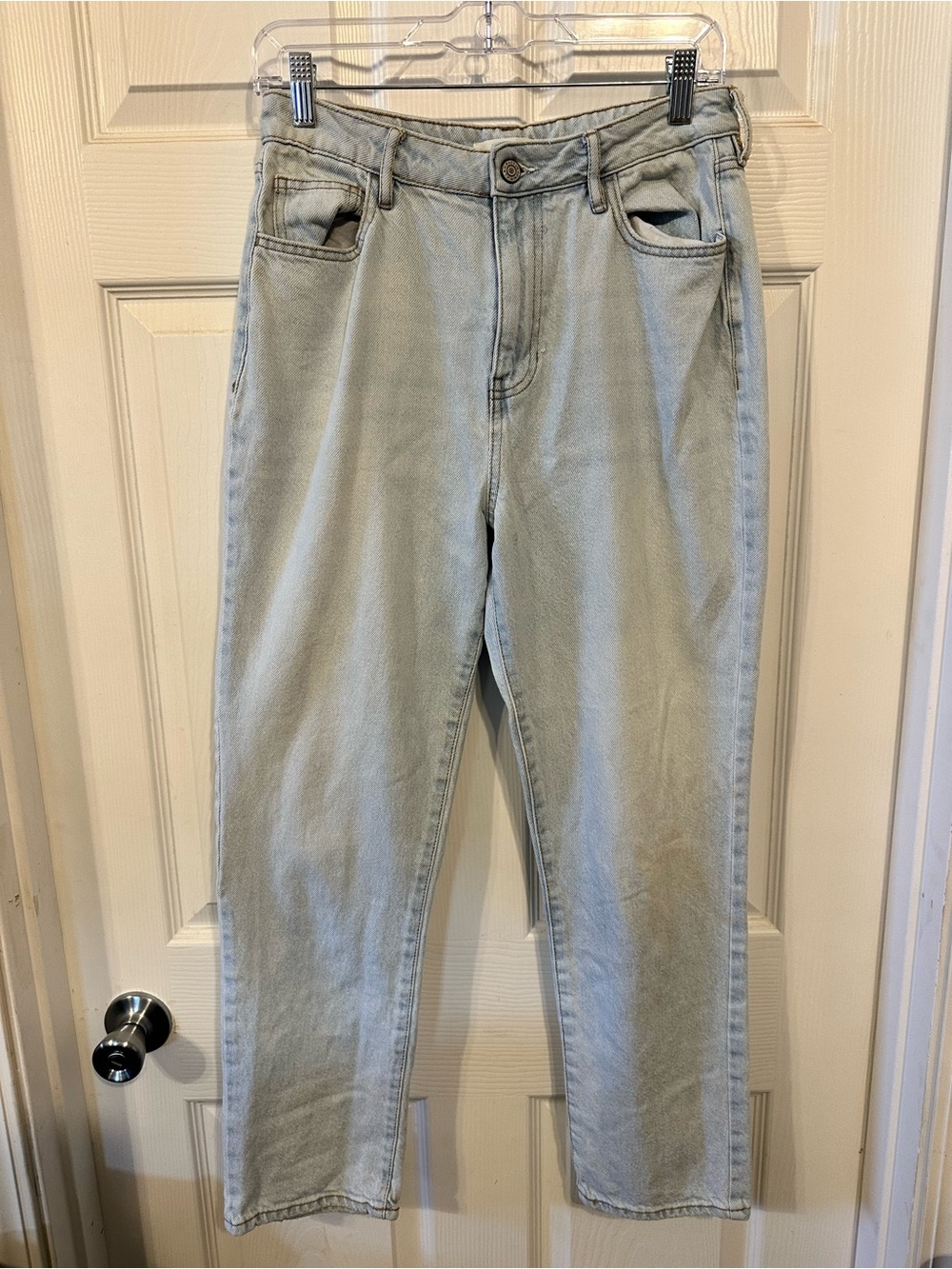 PacSun Light Blue High-Rise Straight Jeans